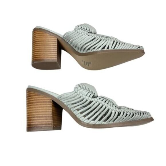 CROWN & IVY Piper Huarache Heel Mules Sz 8 - Picture 4 of 10